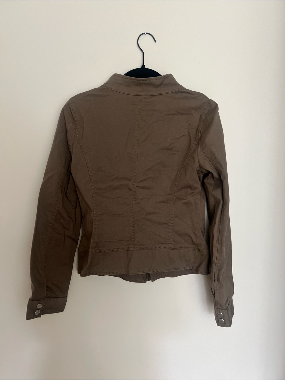 Express Olive Utility Zip Jacket - Picture 3 of 4